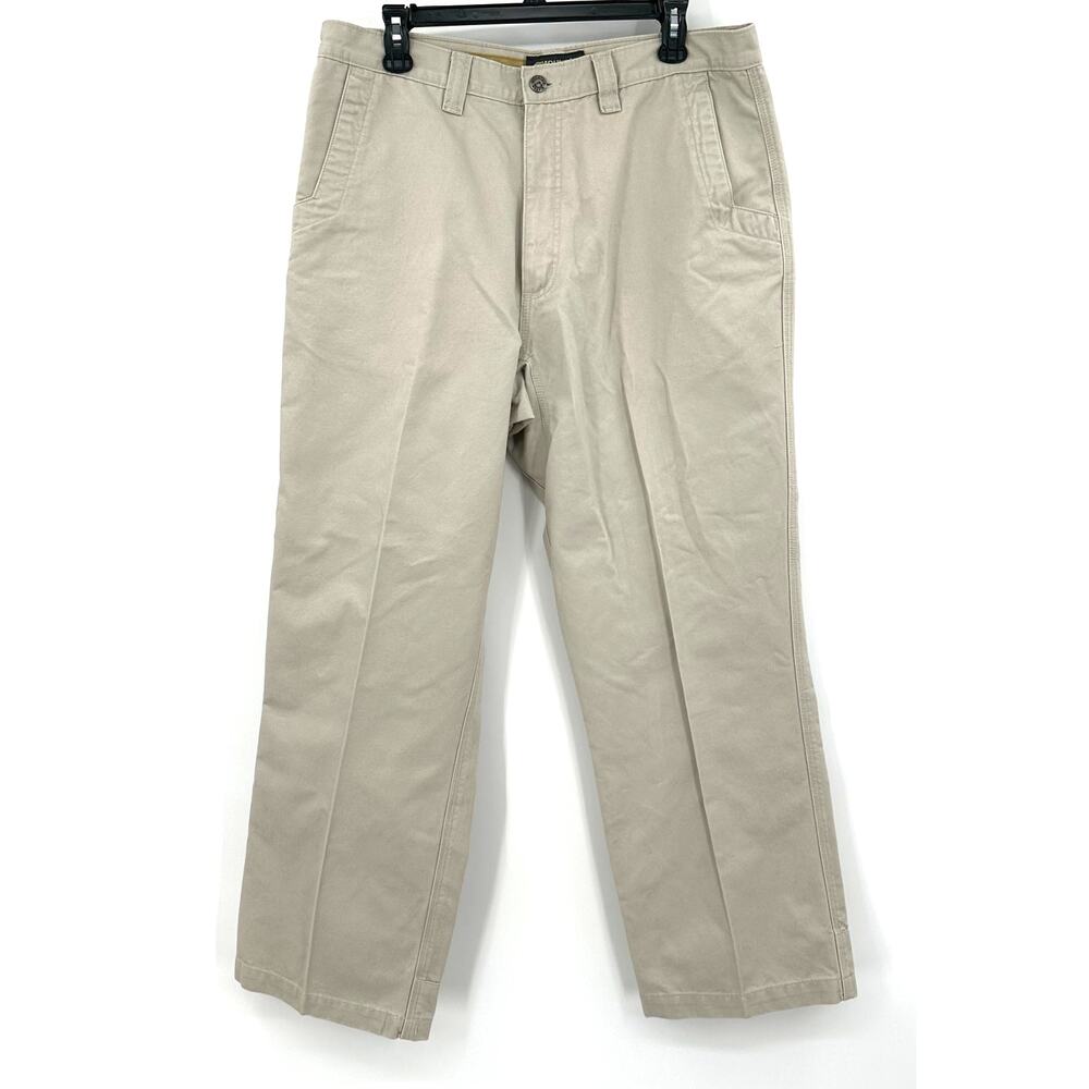 Mountain Khakis Size 36 x 30 Button Up Khaki Pants Tan‎ Teton Twill Back Pockets